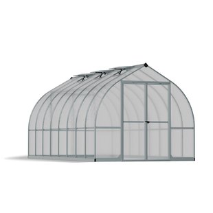 Canopia Tuinkas Bella 8x16 - Polycarbonaat - Zilver - 244x484x219cm