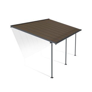 Palram | Canopia - Terrasoverkapping Capri - Donkergrijs/brons - 555x295x299cm