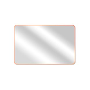 Klassieke Badkamerspiegel Lounge - Rechthoekig - Roségoud - 90x60 Cm