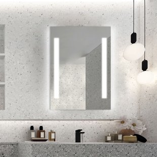 Badkamerspiegel Met Verlichting Scott - Rechthoekig - 50x70 Cm