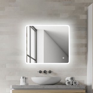 Klassieke Badkamerspiegel Renzo - Rechthoekig - 80x70 Cm