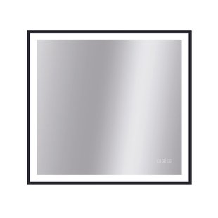 Klassieke Badkamerspiegel Swann - Rechthoekig - Zwart - 80x75 Cm