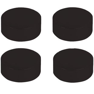 Spiegelklemmen Zwart 4 Stuks