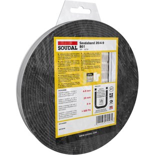 Soudal Zelfklevende Voorgecomprimeerde Voegband Soudaband Bg1 20/4-9 8m