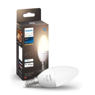 Philips Hue Ledlamp Kaars Warm Wit E14 5,5w