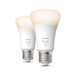 Philips Hue Ledlamp Warm Wit E27 9,5w 2 Stuks