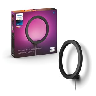 Philips Hue Sana Wandlamp Zwart ⌀25,5cm 20w