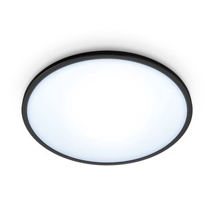 Wiz Plafondlamp Superslim Zwart ⌀24,2cm 14w