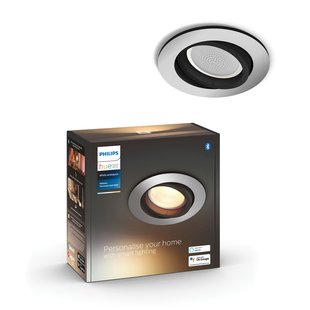 Philips Hue Inbouwspot Milliskin ⌀9cm Aluminium Gu10 5w