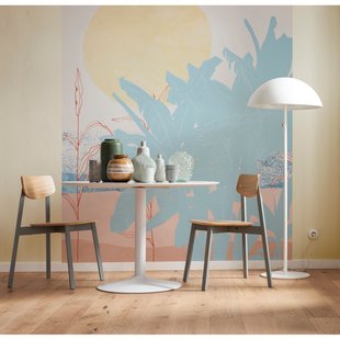 Fotobehang Banana Leaves - Meerkleurig - 2,80m X 250cm