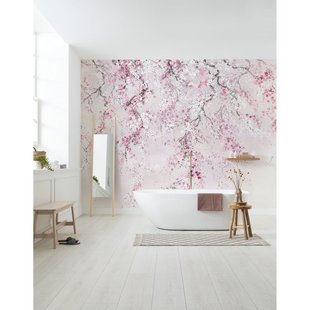 Fotobehang Kirschblüten - Roze - 2,80m X 300cm