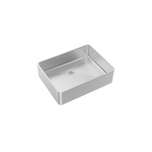 Essebagno Opbouw Wasbak Luisa 48x37x13cm Rvs