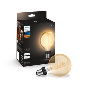 Philips Hue Slimme Ledfilamentlamp G93 Warm Wit E27 7,2w