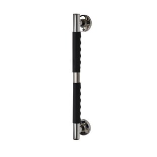 Ridder Handgreep Ken L Glanzend Chroom Zwart Met Antislip Grip