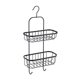 Aquavive Doucherek Tweelaags Caddy Ophangbaar Zwart