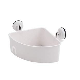 Aquavive Doucherek Kunststof Driehoek Met Zuignappen Wit