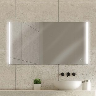 Allibert Badkamerspiegel Met Verlichting Grant - Rechthoekig - Met Verwarming - 120x60 Cm