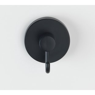 Wenko Haakset Vacuum-loc Rond 2 Stuks Zelfklevend Zwart