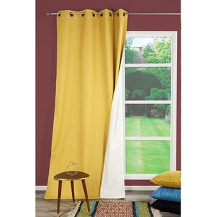 Bella Verduisterend En Isolerend Kant En Klaar Gordijn Geel 140 X 260 Cm