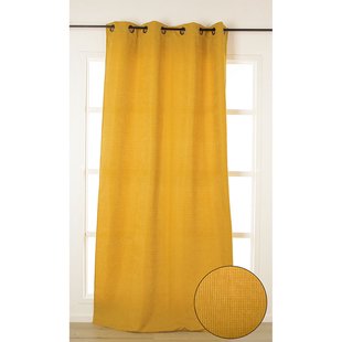 Tamis Lichtdoorlatend Kant En Klaar Gordijn Geel 140 X 245 Cm