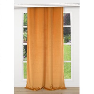 Cheverny Verduisterend Kant En Klaar Gordijn Velours Cognac 140 X 260 Cm