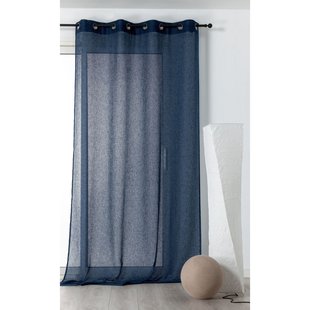 Micao Kant En Klaar Inbetween Gordijn Blauw 145 X 240 Cm