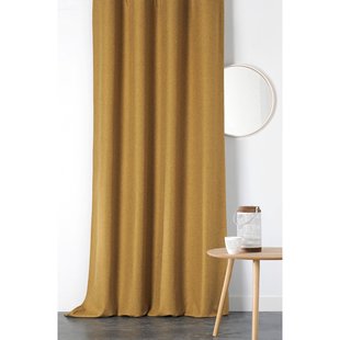 Boréal Verduisterend En Isolerend Kant En Klaar Gordijn Oker 140 X 260 Cm