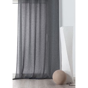 Micao Kant En Klaar Inbetween Gordijn Donkergrijs 145 X 240 Cm