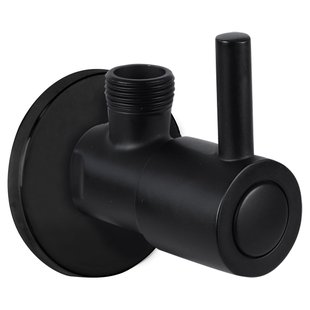 Differnz Hoekstopkraan 1/2x3/8 Mat Zwart