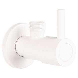 Differnz Hoekstopkraan 1/2x3/8 Mat Wit