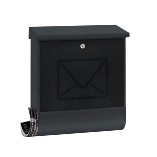 Burg Wachter Wandbrievenbus Lucenta 2701 - Staal - Antraciet - 38x42,5x11,5 Cm