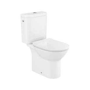 Roca Duoblok Toilet Athena I Universele Afvoer I Soft-close & Quick Release Toiletzitting Wit