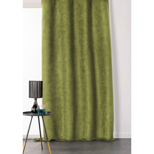 Sweet Lichtdoorlatend Kant En Klaar Gordijn Olijfgroen 145 X 260 Cm