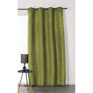 Sweet Lichtdoorlatend Kant En Klaar Gordijn Olijfgroen 145 X 260 Cm