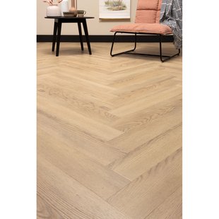 Cando Pvc Visgraat Vloer - Click De Luxe - Licht Eiken - 4-zijdige V-groef - 7mm - 2,07m²