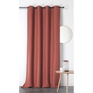 Boréal Verduisterend En Isolerend Kant En Klaar Gordijn Terracotta 140 X 260 Cm