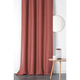 Boréal Verduisterend En Isolerend Kant En Klaar Gordijn Terracotta 140 X 260 Cm