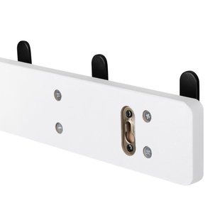 Kapstokhaak Met 5 Haken, Wit & Zwart Mat Bamboe