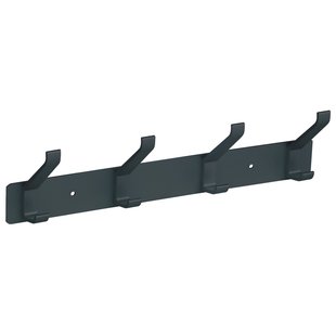 Walteco Kapstok 4 Haken Mat Zwart