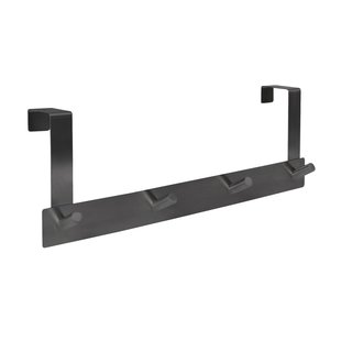 Deurkapstok 4 Haken Zwart