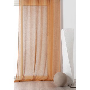 Micao Kant En Klaar Inbetween Gordijn Mosterdgeel 145 X 240 Cm