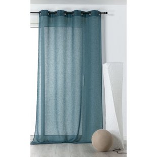 Micao Kant En Klaar Inbetween Gordijn Lichtblauw 145 X 240 Cm