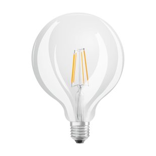 Osram Ledfilamentlamp Globe Superstar - D12,4cm - Dimbaar - Warm Wit - E27 - 6,5w