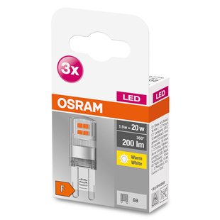 Osram Led Capsule Base Pin - Warm Wit - G9 - 1,9w - 3 Stuks