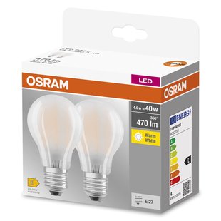 Osram Ledlamp Peertje Led Base - D6cm - Warm Wit - E27 - 4w