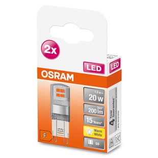 Osram Led Capsule Pin - Warm Wit - G9 - 1,9w - 2 Stuks