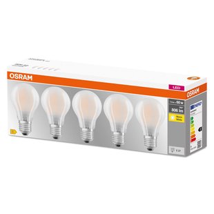 Osram Ledlamp Peertje Led Base - D6cm - Warm Wit - E27 - 7w - 5 Stuks