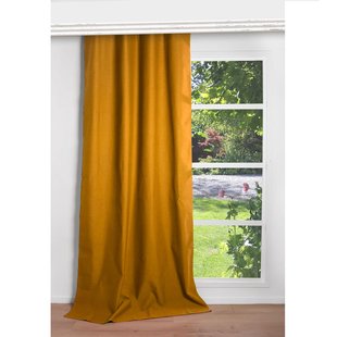 Helsinki Verduisterend Kant En Klaar Gordijn Geel 135 X 260 Cm