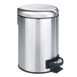 Wenko Pedaalemmer Leman 3l Rvs Glanzend 17x25x22,5cm