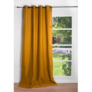 Helsinki Verduisterend Kant En Klaar Gordijn Geel 140 X 260 Cm